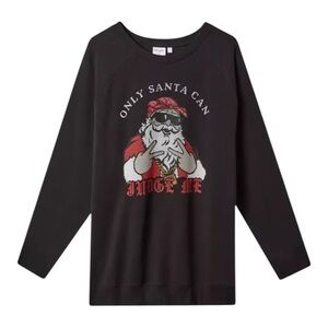 Torrid “Only Santa Can Judge Me” Super Soft Fleece Tunic Sweatshirt. Size 6X.